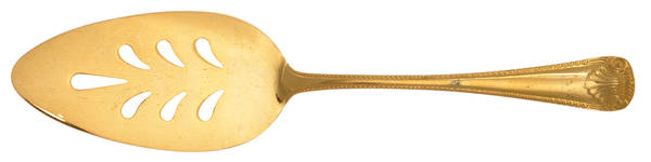 UNFUNF2357 (Gold Electroplate) Solid Pierced Pie Server