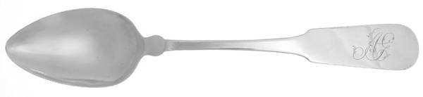 Coin Silver Flatware Tablespoon (Serving Spoon) by Curtiss and Stiles
