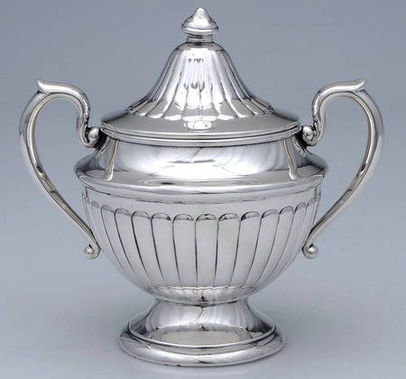 25-1 (Sterling, Hollowware) Sugar Bowl & Lid