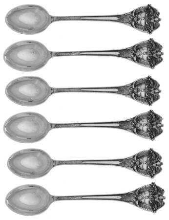 Columbia Sterling Flatware Tea/Five O'Clock Spoon - Set of 6