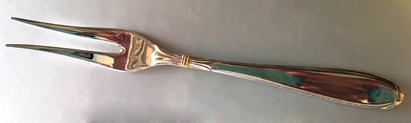 Florence Gold Small 2-Tine Cold Meat Serving Fork