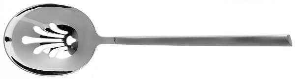 Orlando (Stainless, Frosted) Pierced Solid Serving Spoon