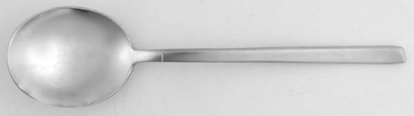 Orlando (Stainless, Frosted) Round Bowl Soup Spoon (Cream Soup)