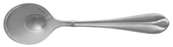 Pearl (Stainless, All Glossy) Round Bowl Soup Spoon (Cream Soup)