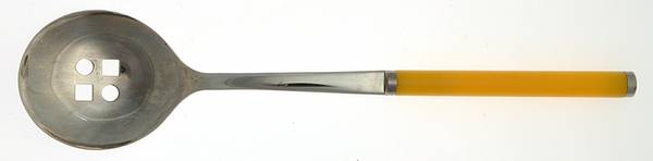 Play-Yellow (Stainless) Pierced Tablespoon (Serving Spoon)
