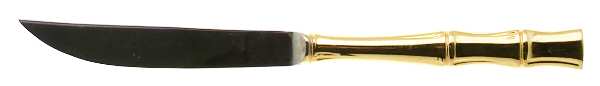 Gold Cane (Gold Electroplate) Individual Steak Knife Hollow Handle by Viners of Sheffield