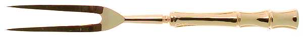 Gold Cane (Gold Electroplate) Large Stainless-Prong Roast Carving Fork