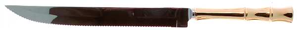 Gold Cane (Gold Electroplate) Large Stainless Blade Roast Carving Knife