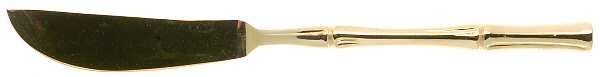 Gold Cane (Gold Electroplate) Flat Handle Master Butter Knife