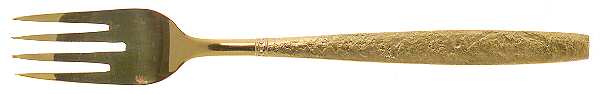 Golden Firense (Gold Electroplate) Individual Salad Fork