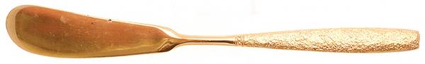 Golden Firense (Gold Electroplate) Flat Handle Butter Spreader