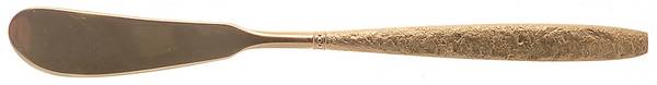 Golden Firense (Gold Electroplate) Flat Handle Butter Spreader