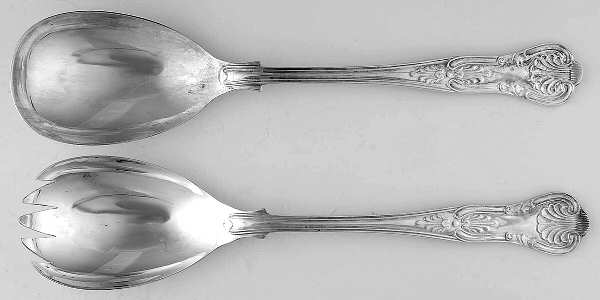 Kings Royal (Silverplate) (2 Pc) Solid Salad Set