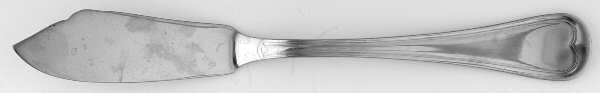 Burgundy Flat Handle Master Butter Knife
