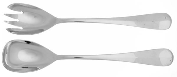 La Coupole (Stainless) (2 Pc) Solid Salad Set