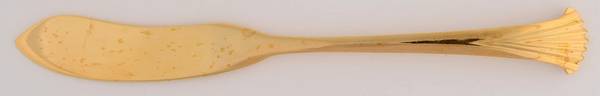 VS14 (Gold Electroplate) Flat Handle Butter Spreader