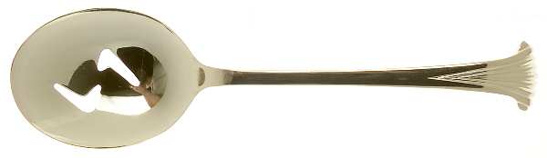 VS14 (Gold Electroplate) Pierced Tablespoon (Serving Spoon)