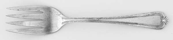 VTI1 (SILVERPLATE) Small Solid Cold Meat Serving Fork