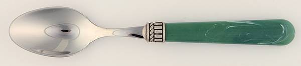 Florentine-Marbelized Light Green Teaspoon