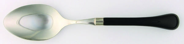 Europa-Black Solid Salad Serving Spoon