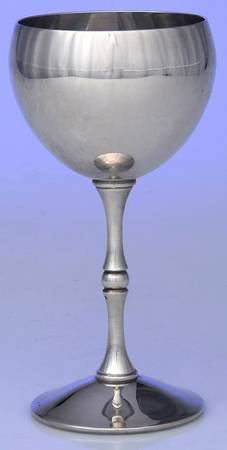 VRO1 (SILVERPLATE HOLLOWWARE) Silverplate Wine Goblet