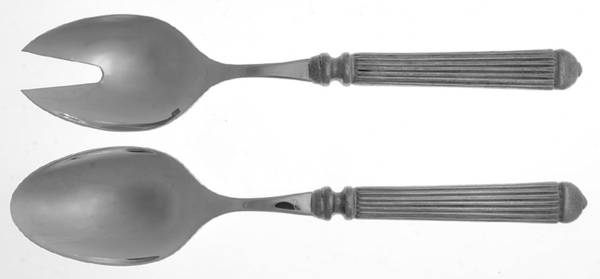 Capitol (Pewter) (2 Pc) Solid Salad Set