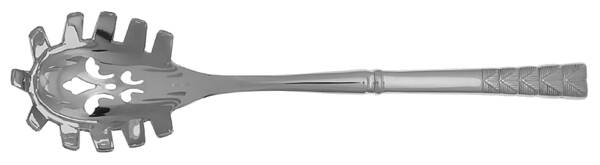Plisse (Stainless) Pasta Server with Stainless Bowl HC