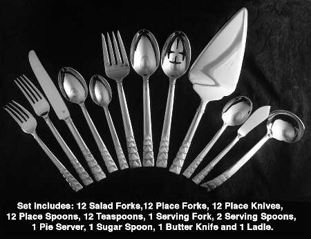 Plisse (Stainless) 67 Piece Set