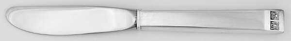 Jae (Sterling) Modern Hollow Butter Spreader (Stainless)