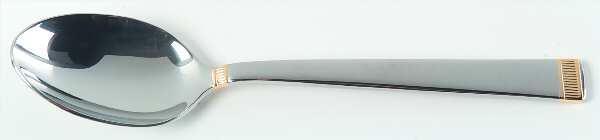 Gold Chime (Stainless, Gold Accent) Place/Oval Soup Spoon