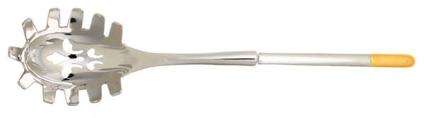 Ella (Stainless, Gold Accent) Pasta Server with Stainless Bowl HC