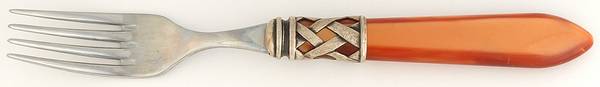Aladdin-Pearlized Brown (Brilliant Lattice) Individual Salad Fork