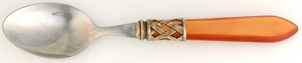 Aladdin-Pearlized Brown (Brilliant Lattice) Place/Oval Soup Spoon