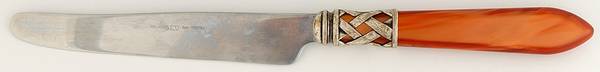 Aladdin-Pearlized Brown (Brilliant Lattice) New French Hollow Knife