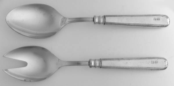 Filet (Pewter) 2 Pc Salad Set with Stainless Bowl