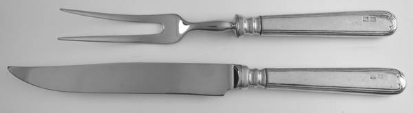 Filet (Pewter) Large 2-Piece Roast Carving Set w/Stainless Blade