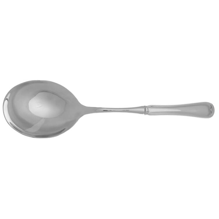 French Garden (Stainless) Casserole Spoon with Smooth Stainless Bowl HC
