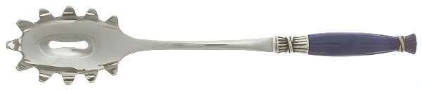 Dolce Vita-Blue (Stainless) Pasta Server with Stainless Bowl