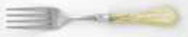 Verona-Ivory (Stainless, Acrylic) Large Solid Cold Meat Serving Fork