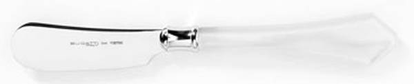 Verona-White (Stainless, Acrylic) Hollow Handle Butter Spreader
