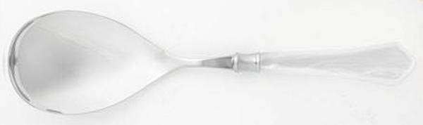 Verona-White (Stainless, Acrylic) Hollow Handle Serving Spoon