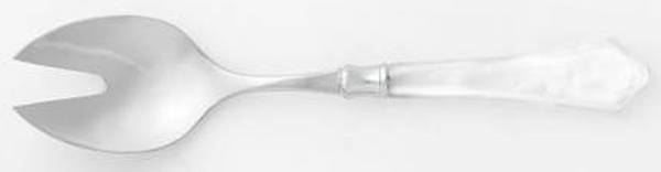 Verona-White (Stainless, Acrylic) Hollow Handle Salad Serving Fork