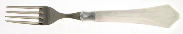 Verona-White (Stainless, Acrylic) Individual Salad Fork