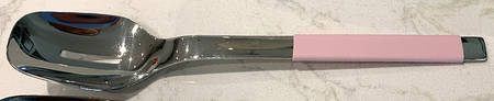 S+ Rose (Stainless) Pierced Salad Serving Spoon, Solid Piece