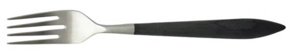 Ares Argento Black (Stainless) Individual Salad Fork