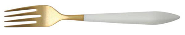 Ares Oro White (Gold Electroplate) Individual Salad Fork