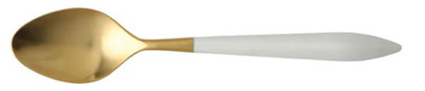Ares Oro White (Gold Electroplate) Place/Oval Soup Spoon