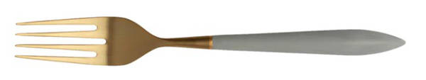 Ares Oro Gray (Gold Electroplate) Solid Serving Fork