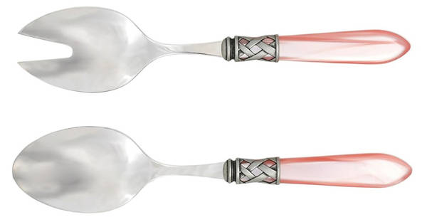 Aladdin Light Pink (Antique Lattice) (2 Pc) Solid Salad Set