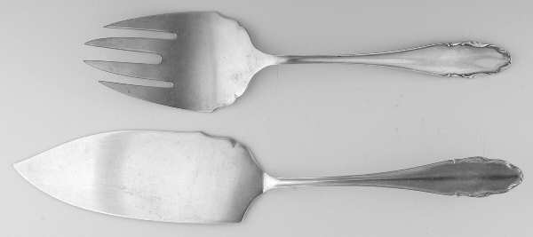 2200 (Silverplate) 2 Piece Large Solid Fish Serving Set